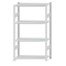 SCHULTE Steckregal, Fachbodenregale Stecksystem, Grundregal, beidseitig nutzbar, H1800xB1000xT400 mm, 4 Fachb&ouml;den, Fachlast 150 kg, RAL 7035 lichtgrau