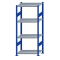 SCHULTE Steckregal, Fachbodenregale Stecksystem, Grundregal, beidseitig nutzbar, H1800xB750xT500 mm, 4 Fachb&ouml;den, Fachlast 250 kg, RAL 5010 enzianblau / verzinkt