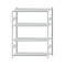 SCHULTE Steckregal, Fachbodenregale Stecksystem, Grundregal, beidseitig nutzbar, H1800xB1300xT500 mm, 4 Fachb&ouml;den, Fachlast 250 kg, RAL 7035 lichtgrau