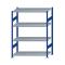 SCHULTE Steckregal, Fachbodenregale Stecksystem, Grundregal, beidseitig nutzbar, H1800xB1300xT600 mm, 4 Fachb&ouml;den, Fachlast 250 kg, RAL 5010 enzianblau / verzinkt