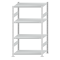 SCHULTE Steckregal, Fachbodenregale Stecksystem, Grundregal, beidseitig nutzbar, H1800xB1000xT600 mm, 4 Fachb&ouml;den, Fachlast 250 kg, RAL 7035 lichtgrau