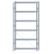 SCHULTE Steckregal, Fachbodenregale Stecksystem, Grundregal, einseitig nutzbar, H2750xB1300xT300 mm, 6 Fachb&ouml;den, Fachlast 150 kg, sendzimirverzinkt
