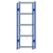 SCHULTE Steckregal, Fachbodenregale Stecksystem, Grundregal, einseitig nutzbar, H2300xB750xT300 mm, 5 Fachb&ouml;den, Fachlast 150 kg, RAL 5010 enzianblau / verzinkt