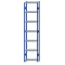SCHULTE Steckregal, Fachbodenregale Stecksystem, Grundregal, einseitig nutzbar, H3500xB750xT300 mm, 7 Fachb&ouml;den, Fachlast 250 kg, RAL 5010 enzianblau / verzinkt