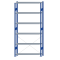 SCHULTE Steckregal, Fachbodenregale Stecksystem, Grundregal, einseitig nutzbar, H2750xB1300xT300 mm, 6 Fachböden, Fachlast 85 kg, RAL 5010 enzianblau / verzinkt