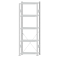 SCHULTE Steckregal, Fachbodenregale Stecksystem, Grundregal, einseitig nutzbar, H2300xB750xT300 mm, 5 Fachb&ouml;den, Fachlast 150 kg, RAL 7035 lichtgrau