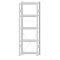 SCHULTE Steckregal, Fachbodenregale Stecksystem, Grundregal, einseitig nutzbar, H2300xB750xT300 mm, 5 Fachb&ouml;den, Fachlast 250 kg, RAL 7035 lichtgrau