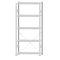 SCHULTE Steckregal, Fachbodenregale Stecksystem, Grundregal, einseitig nutzbar, H2300xB1000xT300 mm, 5 Fachb&ouml;den, Fachlast 150 kg, RAL 7035 lichtgrau
