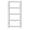 SCHULTE Steckregal, Fachbodenregale Stecksystem, Grundregal, einseitig nutzbar, H2300xB1000xT300 mm, 5 Fachb&ouml;den, Fachlast 250 kg, RAL 7035 lichtgrau