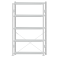 SCHULTE Steckregal, Fachbodenregale Stecksystem, Grundregal, einseitig nutzbar, H2300xB1300xT300 mm, 5 Fachb&ouml;den, Fachlast 250 kg, RAL 7035 lichtgrau