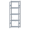 SCHULTE Steckregal, Fachbodenregale Stecksystem, Grundregal, einseitig nutzbar, H2300xB750xT400 mm, 5 Fachb&ouml;den, Fachlast 150 kg, sendzimirverzinkt