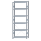 SCHULTE Steckregal, Fachbodenregale Stecksystem, Grundregal, einseitig nutzbar, H2750xB1000xT400 mm, 6 Fachböden, Fachlast 85 kg, sendzimirverzinkt