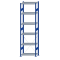 SCHULTE Steckregal, Fachbodenregale Stecksystem, Grundregal, einseitig nutzbar, H2750xB750xT400 mm, 6 Fachb&ouml;den, Fachlast 250 kg, RAL 5010 enzianblau / verzinkt