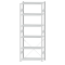 SCHULTE Steckregal, Fachbodenregale Stecksystem, Grundregal, einseitig nutzbar, H2750xB1000xT400 mm, 6 Fachböden, Fachlast 85 kg, RAL 7035 lichtgrau