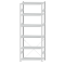 SCHULTE Steckregal, Fachbodenregale Stecksystem, Grundregal, einseitig nutzbar, H2750xB1000xT400 mm, 6 Fachb&ouml;den, Fachlast 330 kg, RAL 7035 lichtgrau