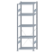 SCHULTE Steckregal, Fachbodenregale Stecksystem, Grundregal, einseitig nutzbar, H2300xB750xT500 mm, 5 Fachb&ouml;den, Fachlast 150 kg, sendzimirverzinkt
