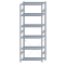 SCHULTE Steckregal, Fachbodenregale Stecksystem, Grundregal, einseitig nutzbar, H2750xB1000xT500 mm, 6 Fachb&ouml;den, Fachlast 250 kg, sendzimirverzinkt