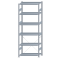 SCHULTE Steckregal, Fachbodenregale Stecksystem, Grundregal, einseitig nutzbar, H2750xB1000xT500 mm, 6 Fachb&ouml;den, Fachlast 330 kg, sendzimirverzinkt