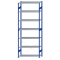 SCHULTE Steckregal, Fachbodenregale Stecksystem, Grundregal, einseitig nutzbar, H3500xB1300xT500 mm, 7 Fachb&ouml;den, Fachlast 150 kg, RAL 5010 enzianblau / verzinkt