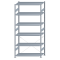 SCHULTE Steckregal, Fachbodenregale Stecksystem, Grundregal, einseitig nutzbar, H2750xB1300xT600 mm, 6 Fachb&ouml;den, Fachlast 250 kg, sendzimirverzinkt
