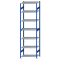 SCHULTE Steckregal, Fachbodenregale Stecksystem, Grundregal, einseitig nutzbar, H3500xB1000xT600 mm, 7 Fachb&ouml;den, Fachlast 150 kg, RAL 5010 enzianblau / verzinkt
