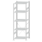 SCHULTE Steckregal, Fachbodenregale Stecksystem, Grundregal, einseitig nutzbar, H2300xB750xT600 mm, 5 Fachb&ouml;den, Fachlast 150 kg, RAL 7035 lichtgrau