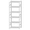 SCHULTE Steckregal, Fachbodenregale Stecksystem, Grundregal, einseitig nutzbar, H2750xB1000xT600 mm, 6 Fachb&ouml;den, Fachlast 250 kg, RAL 7035 lichtgrau