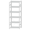 SCHULTE Steckregal, Fachbodenregale Stecksystem, Grundregal, einseitig nutzbar, H2750xB1000xT600 mm, 6 Fachb&ouml;den, Fachlast 330 kg, RAL 7035 lichtgrau