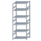 SCHULTE Steckregal, Fachbodenregale Stecksystem, Grundregal, einseitig nutzbar, H2750xB1000xT800 mm, 6 Fachb&ouml;den, Fachlast 150 kg, sendzimirverzinkt