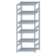 SCHULTE Steckregal, Fachbodenregale Stecksystem, Grundregal, einseitig nutzbar, H2750xB1000xT800 mm, 6 Fachb&ouml;den, Fachlast 250 kg, sendzimirverzinkt