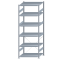 SCHULTE Steckregal, Fachbodenregale Stecksystem, Grundregal, einseitig nutzbar, H2750xB1000xT800 mm, 6 Fachb&ouml;den, Fachlast 330 kg, sendzimirverzinkt