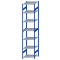 SCHULTE Steckregal, Fachbodenregale Stecksystem, Grundregal, einseitig nutzbar, H3500xB750xT800 mm, 7 Fachb&ouml;den, Fachlast 150 kg, RAL 5010 enzianblau / verzinkt