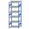 SCHULTE Steckregal, Fachbodenregale Stecksystem, Grundregal, einseitig nutzbar, H2750xB1000xT800 mm, 6 Fachb&ouml;den, Fachlast 250 kg, RAL 5010 enzianblau / verzinkt