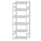 SCHULTE Steckregal, Fachbodenregale Stecksystem, Grundregal, einseitig nutzbar, H2750xB1000xT800 mm, 6 Fachb&ouml;den, Fachlast 330 kg, RAL 7035 lichtgrau