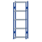 SCHULTE Steckregal, Fachbodenregale Stecksystem, Grundregal, beidseitig nutzbar, H2300xB750xT300 mm, 5 Fachb&ouml;den, Fachlast 150 kg, RAL 5010 enzianblau / verzinkt