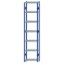SCHULTE Steckregal, Fachbodenregale Stecksystem, Grundregal, beidseitig nutzbar, H3500xB750xT300 mm, 7 Fachb&ouml;den, Fachlast 250 kg, RAL 5010 enzianblau / verzinkt