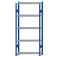SCHULTE Steckregal, Fachbodenregale Stecksystem, Grundregal, beidseitig nutzbar, H2300xB1000xT300 mm, 5 Fachböden, Fachlast 85 kg, RAL 5010 enzianblau / verzinkt