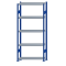 SCHULTE Steckregal, Fachbodenregale Stecksystem, Grundregal, beidseitig nutzbar, H2300xB1000xT300 mm, 5 Fachb&ouml;den, Fachlast 250 kg, RAL 5010 enzianblau / verzinkt