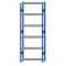 SCHULTE Steckregal, Fachbodenregale Stecksystem, Grundregal, beidseitig nutzbar, H2750xB1000xT300 mm, 6 Fachb&ouml;den, Fachlast 250 kg, RAL 5010 enzianblau / verzinkt