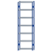 SCHULTE Steckregal, Fachbodenregale Stecksystem, Grundregal, beidseitig nutzbar, H3500xB1000xT300 mm, 7 Fachb&ouml;den, Fachlast 250 kg, RAL 5010 enzianblau / verzinkt