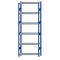 SCHULTE Steckregal, Fachbodenregale Stecksystem, Grundregal, beidseitig nutzbar, H2750xB1000xT300 mm, 6 Fachb&ouml;den, Fachlast 330 kg, RAL 5010 enzianblau / verzinkt