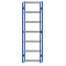 SCHULTE Steckregal, Fachbodenregale Stecksystem, Grundregal, beidseitig nutzbar, H3500xB1000xT300 mm, 7 Fachb&ouml;den, Fachlast 330 kg, RAL 5010 enzianblau / verzinkt