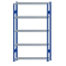 SCHULTE Steckregal, Fachbodenregale Stecksystem, Grundregal, beidseitig nutzbar, H2300xB1300xT300 mm, 5 Fachb&ouml;den, Fachlast 150 kg, RAL 5010 enzianblau / verzinkt