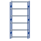 SCHULTE Steckregal, Fachbodenregale Stecksystem, Grundregal, beidseitig nutzbar, H2750xB1300xT300 mm, 6 Fachb&ouml;den, Fachlast 150 kg, RAL 5010 enzianblau / verzinkt