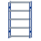 SCHULTE Steckregal, Fachbodenregale Stecksystem, Grundregal, beidseitig nutzbar, H2300xB1300xT300 mm, 5 Fachb&ouml;den, Fachlast 250 kg, RAL 5010 enzianblau / verzinkt