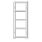 SCHULTE Steckregal, Fachbodenregale Stecksystem, Grundregal, beidseitig nutzbar, H2300xB750xT300 mm, 5 Fachb&ouml;den, Fachlast 250 kg, RAL 7035 lichtgrau