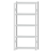 SCHULTE Steckregal, Fachbodenregale Stecksystem, Grundregal, beidseitig nutzbar, H2300xB1000xT300 mm, 5 Fachb&ouml;den, Fachlast 150 kg, RAL 7035 lichtgrau
