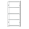 SCHULTE Steckregal, Fachbodenregale Stecksystem, Grundregal, beidseitig nutzbar, H2300xB1000xT300 mm, 5 Fachb&ouml;den, Fachlast 330 kg, RAL 7035 lichtgrau