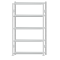 SCHULTE Steckregal, Fachbodenregale Stecksystem, Grundregal, beidseitig nutzbar, H2300xB1300xT300 mm, 5 Fachb&ouml;den, Fachlast 250 kg, RAL 7035 lichtgrau