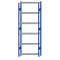 SCHULTE Steckregal, Fachbodenregale Stecksystem, Grundregal, beidseitig nutzbar, H2750xB1000xT350 mm, 6 Fachböden, Fachlast 85 kg, RAL 5010 enzianblau / verzinkt